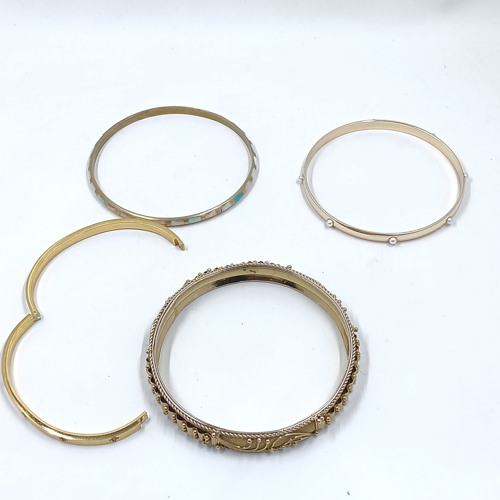 Elegant Gold Bangle Set